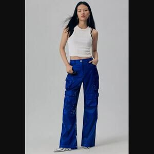 Avec Les Filles Wide-Leg Cargo Pants - New Size 10